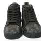 Christian Louboutin Tsar/Crv/Irid/Green Louis Flat Veau Shoes