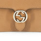 Gucci Beige Calf Leather Dollar Shoulder Bag