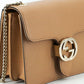Gucci Beige Calf Leather Dollar Shoulder Bag