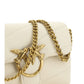 PINKO White Calf Leather Love Baby Small Shoulder Bag