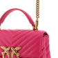 PINKO Pink Calf Leather Love Lady Mini Handbag