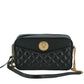 Versace Black Lamb Leather Medium Camera Shoulder Bag