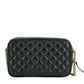 Versace Black Lamb Leather Medium Camera Shoulder Bag