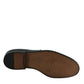 Saxone of Scotland Black Calf Leather Mens Loafers Shoes