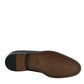 Saxone of Scotland Dark Brown Spazzolato Leather Mens Loafers Shoes