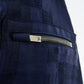 Emporio Armani Rounded neck Sweatshirt in Blue with Zip Detail