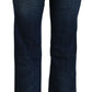 Costume National Blue Low Waist Flared Women Denim Jeans