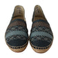 Dolce & Gabbana Blue Gray Slip On Buffalo Espadrille Shoes