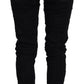 John Galliano Black Cotton Mid Waist Skinny Slim Fit Denim Jeans