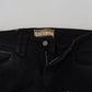 John Galliano Black Cotton Mid Waist Skinny Slim Fit Denim Jeans