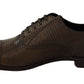 Dolce & Gabbana Brown Lizard Leather Dress Oxford Shoes