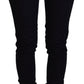 Costume National Black Low Waist Skinny Women Denim Jeans