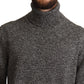 Dolce & Gabbana Gray Turtle Neck Cashmere Pullover Sweater