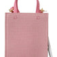 Givenchy Pink Coated Canvas Vertical Mini Shoulder Bag