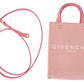 Givenchy Pink Coated Canvas Vertical Mini Shoulder Bag