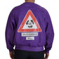 Dolce & Gabbana Purple Wash Logo Cotton Crewneck Sweatshirt Sweater