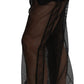 Dolce & Gabbana Black See Through Jogger Polyester Pants