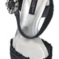 Dolce & Gabbana Black Crystals LED LIGHTS Sandals Shoes