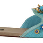 Dolce &amp; Gabbana 블루 크리스탈 이그조틱 레더 블루 크리스탈 샌들