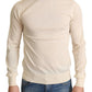 Dolce & Gabbana Cream Cashmere Turtleneck Pullover Sweater