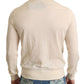 Dolce & Gabbana Cream Cashmere Turtleneck Pullover Sweater