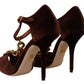 Dolce &amp; Gabbana 브라운 Coppar Devotion Heart 샌들 슈즈