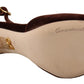 Dolce &amp; Gabbana 브라운 Coppar Devotion Heart 샌들 슈즈