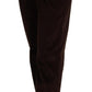 Dolce & Gabbana Bordeaux Corduroy Cotton Trouser Tapered Pants