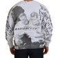MSGM White Cotton Crewneck Pullover Sweatshirt Sweater