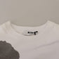 MSGM White Cotton Crewneck Pullover Sweatshirt Sweater