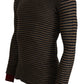 Daniele Alessandrini Multicolor Stripes Wool Crewneck Pullover Sweater
