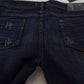 Costume National Blue Low Waist Straight Denim Pants Jeans