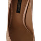 Dolce & Gabbana Beige Nude Leather BELLUCCI Heels Pumps Shoes