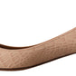 Dolce & Gabbana Beige Leather Kitten Heels Pumps Shoes