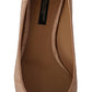 Dolce & Gabbana Beige Leather Kitten Heels Pumps Shoes