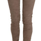 CYCLE Brown Low Waist Slim Fit Skinny Pants