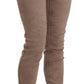 CYCLE Brown Low Waist Slim Fit Skinny Pants