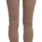 CYCLE Brown Low Waist Slim Fit Skinny Pants