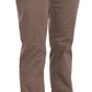 Dondup Brown Low Waist Straight Cut Trouser Pant