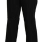 BENCIVENGA Black High Waist Straight Dress Trouser Pants
