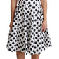 Dolce & Gabbana White Polka Dotted Cotton A-Line Dress