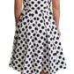 Dolce & Gabbana White Polka Dotted Cotton A-Line Dress