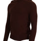 Paolo Pecora Milano Bordeaux Wool Turtleneck Pullover Sweater