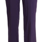 BENCIVENGA Purple High Waist Straight Dress Trouser Pants