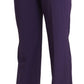 BENCIVENGA Purple High Waist Straight Dress Trouser Pants