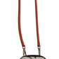 Dolce & Gabbana Gray Leather Cross Body Neck Strap Card Pocket Wallet