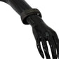 Ermanno Scervino Metal Biker Branded Wide Unisex Bracelet