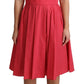 Dolce & Gabbana Red Polka Dotted Cotton A-Line Dress