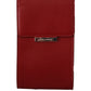 Dolce & Gabbana Red Leather Wallet Keyring Pouch Slot Pocket Wallet