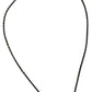 John Galliano Silver Gray Steel Crystal Branded Charm Pendant Necklace